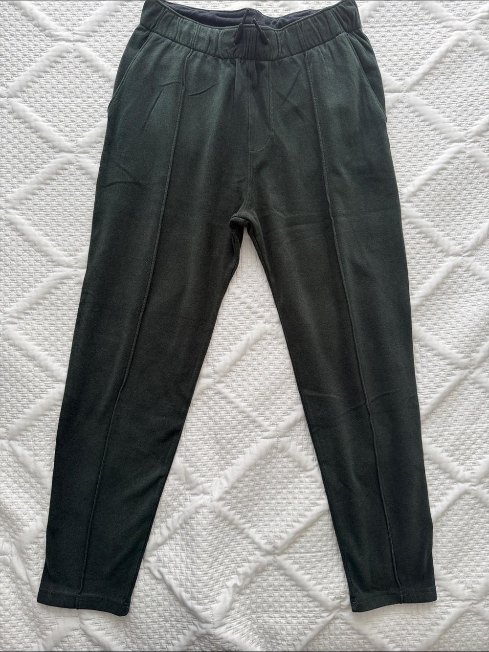 Abercrombie & Fitch Dark Green Drawstring Joggers for Men